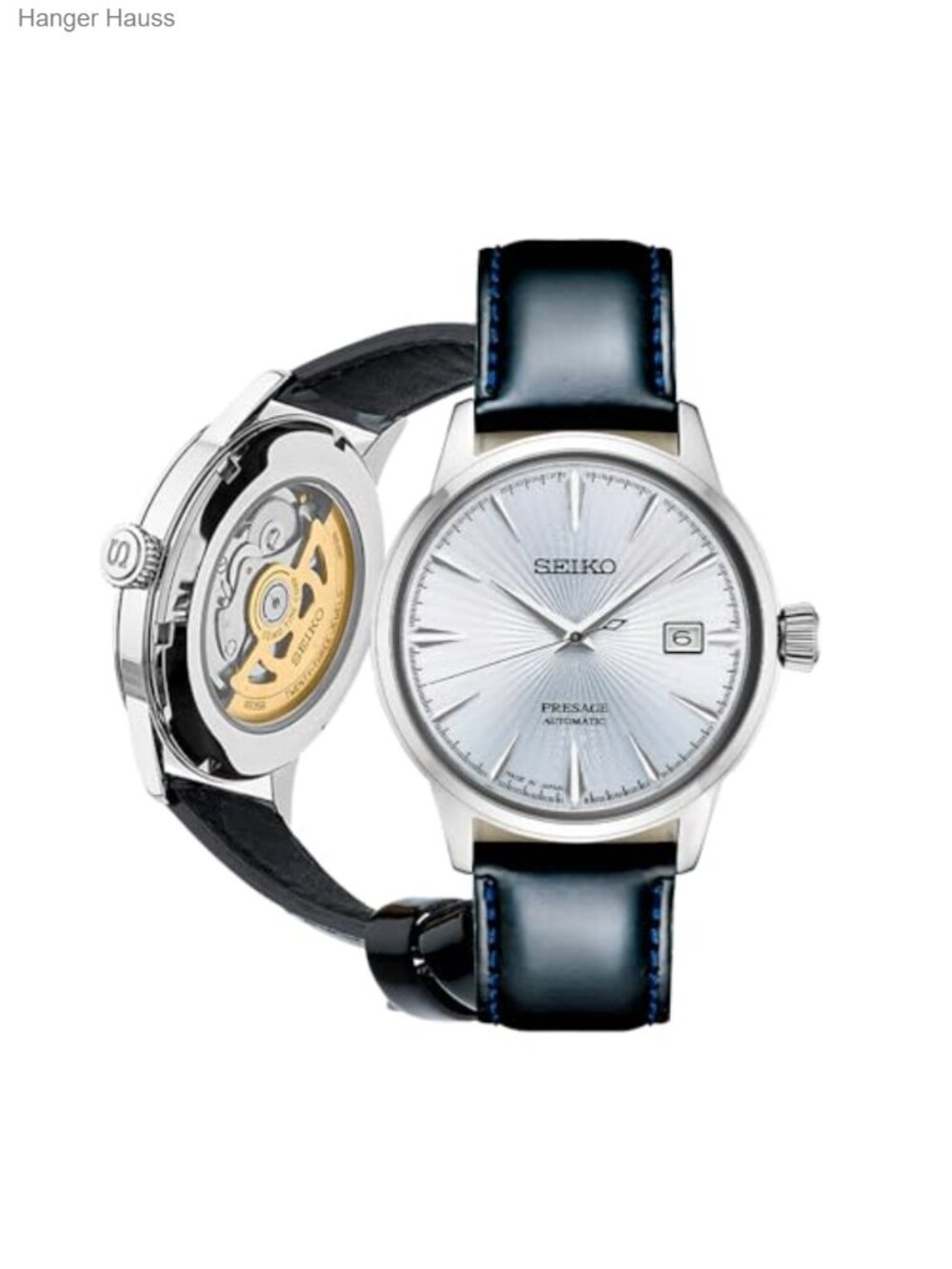 Men's Automatic Watch Stainless Steel Box-shaped Hardlex 41hr Power Reserve
